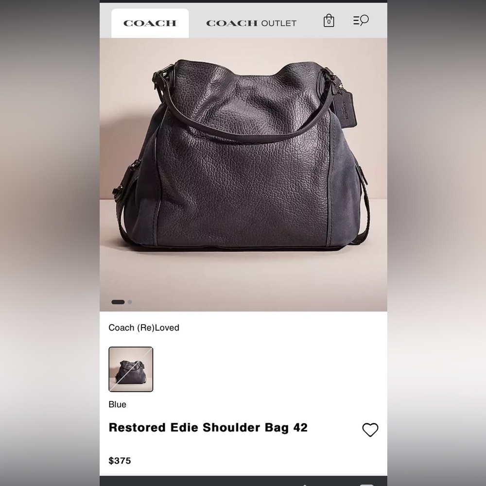 Coach Edie handbag, good used condition - Picture 15 of 15